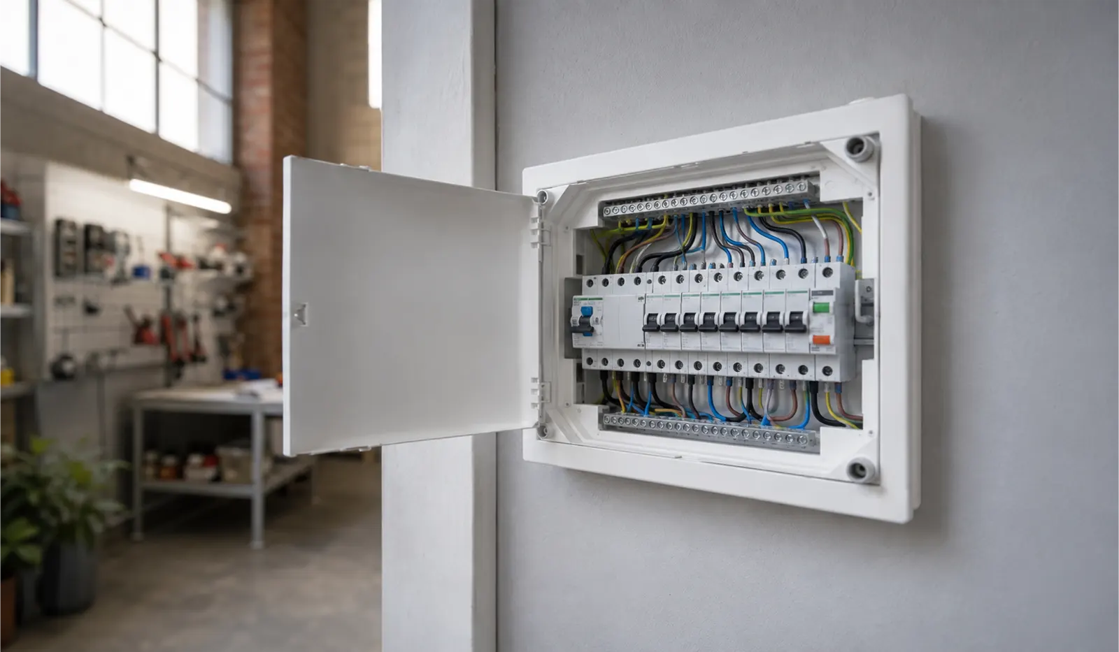 Cuadro eléctrico con protecciones nuevas instalado en Sabadell