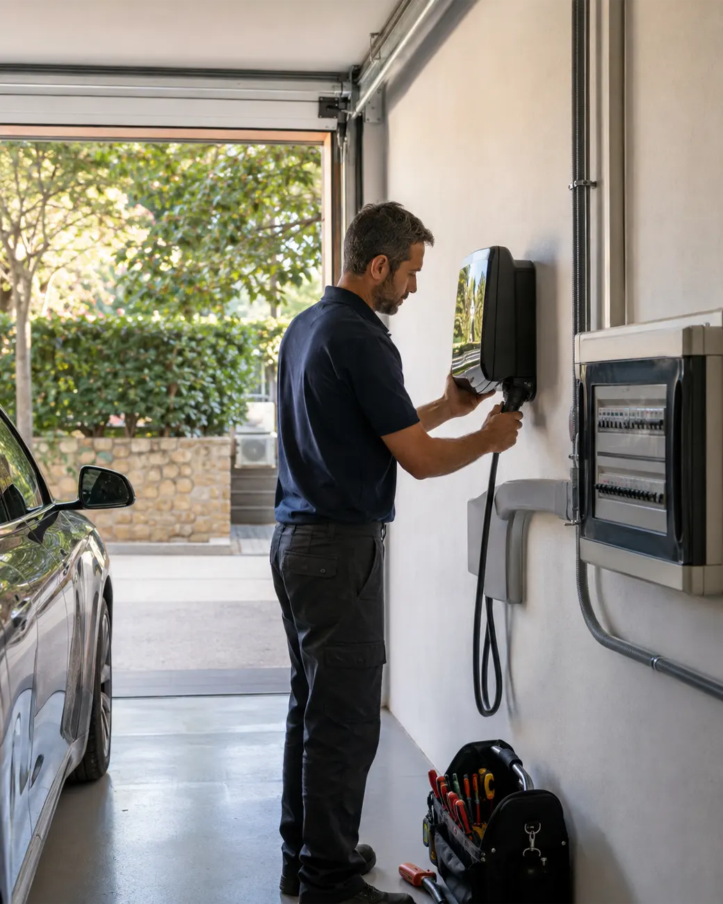 Instalación de cargador de coche eléctrico en Sarrià-Sant Gervasi